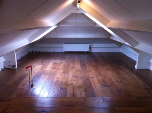 Parketvloer met midden motief